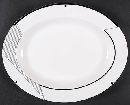 Angles 13" Oval Serving Platter