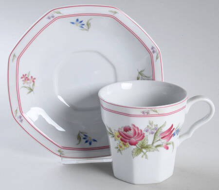 Avignon Flat Cup & Saucer Set