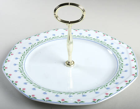 Bali Hai Round Serving Plate with Center Handle (Dp) Hc