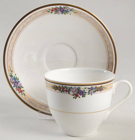 Bancroft Flat Cup & Saucer Set by Christopher Stuart