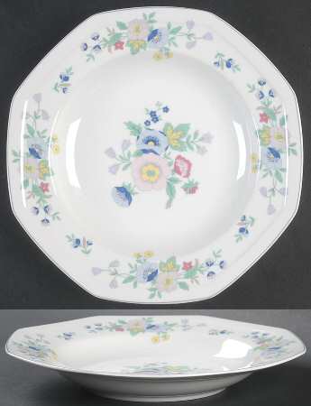 Blue Rhapsody Large Rim Soup Bowl