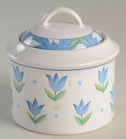 Calico Sugar Bowl & Lid