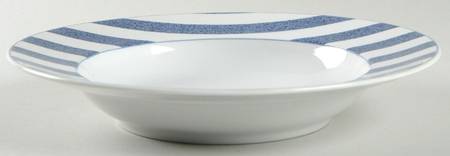 Capri Blue Large Rim Soup Bowl