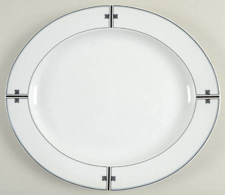 City Gem 13" Oval Serving Platter by Christopher Stuart