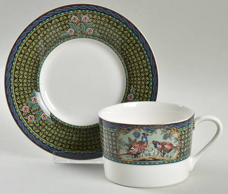 Coach House Flat Cup & Saucer Set