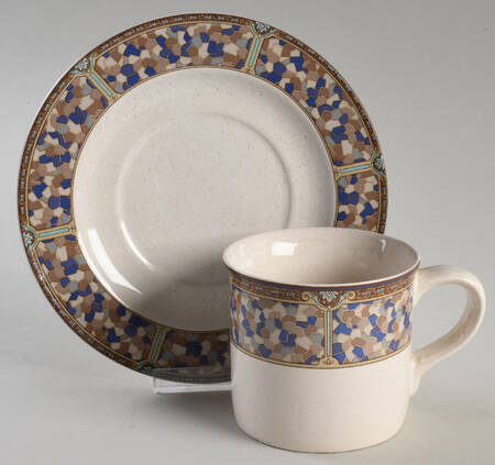 Colorstone Flat Cup & Saucer Set