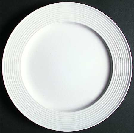 Concentrics White 12" Chop Plate (Round Platter)