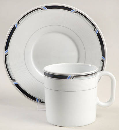 Executive Suite Flat Cup & Saucer Set by Christopher Stuart