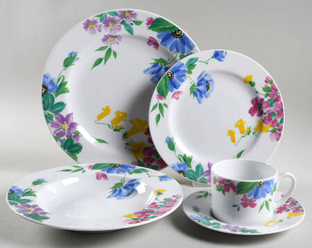 Floral Gallery 5 Piece Place Setting