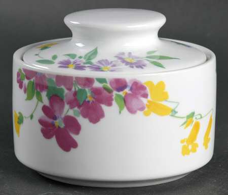 Floral Gallery Sugar Bowl & Lid