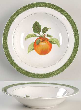 Fruit Delight Apple Rim Soup Bowl