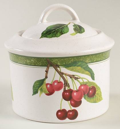 Fruit Delight Sugar Bowl & Lid