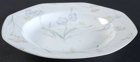 Fresh As Spring Large Rim Soup Bowl