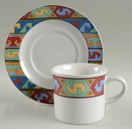 Hacienda Flat Cup & Saucer Set