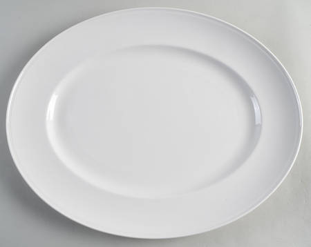 Heritage White 15" Oval Serving Platter