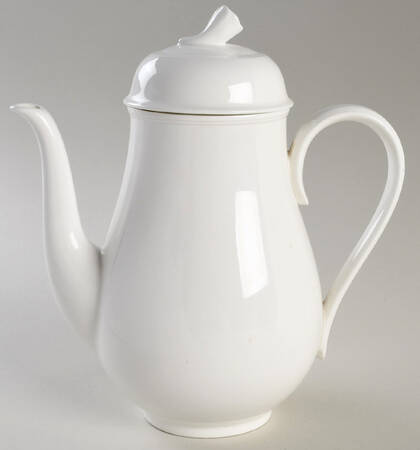 Heritage White Coffee Pot & Lid