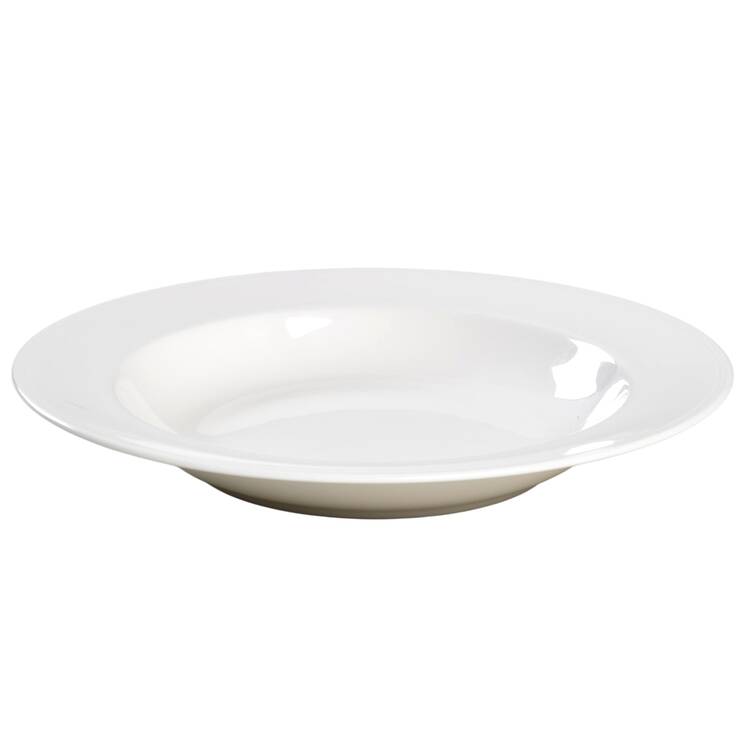 Heritage White Large Rim Soup Bowl