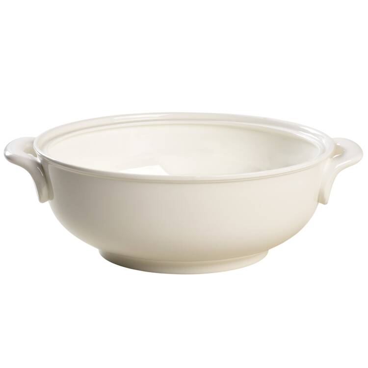 Heritage White Oval Vegetable No Lid