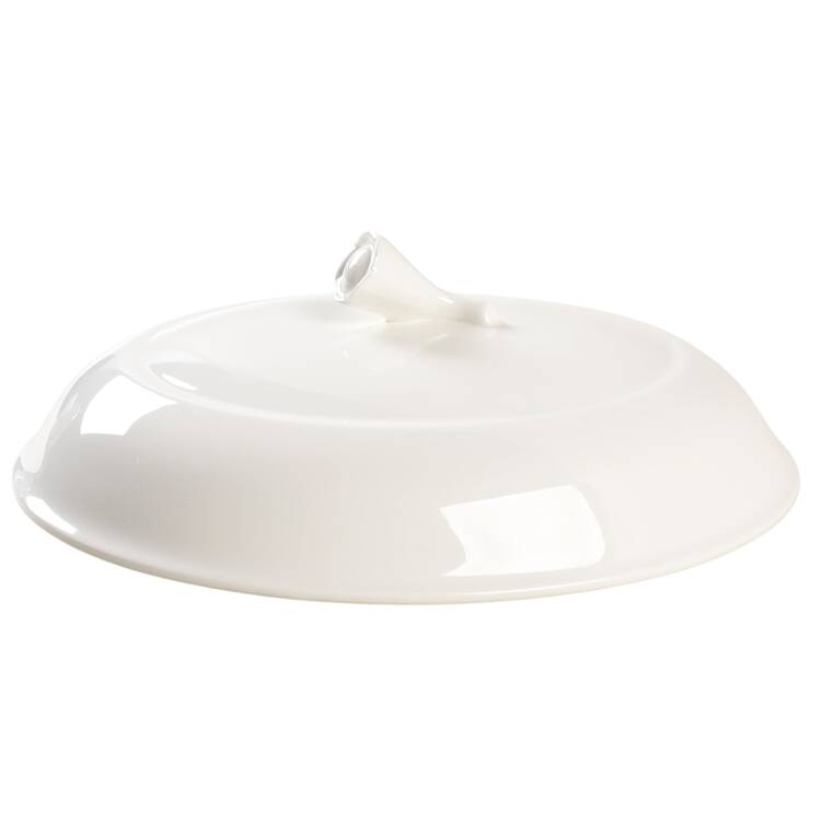 Heritage White Lid for Oval Vegetable