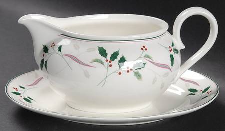 Holiday Splendor Gravy Boat & Underplate/Relish