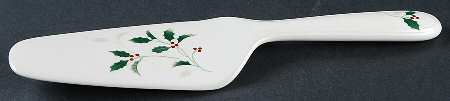 Holiday Splendor Solid Ceramic Pie/Cake Server