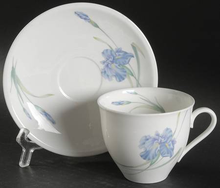 Iris Flat Cup & Saucer Set