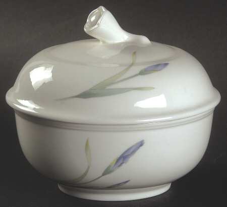 Iris Sugar Bowl & Lid