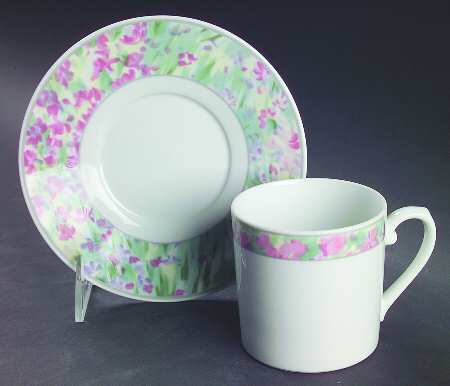 Jardin Flat Cup & Saucer Set by Christopher Stuart
