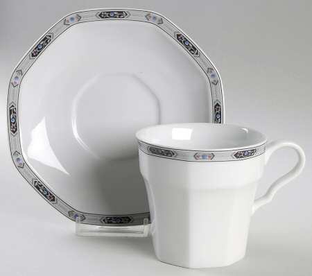 Lyric Flat Cup & Saucer Set