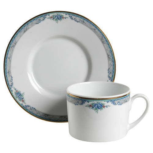 Marquesa Flat Cup & Saucer Set