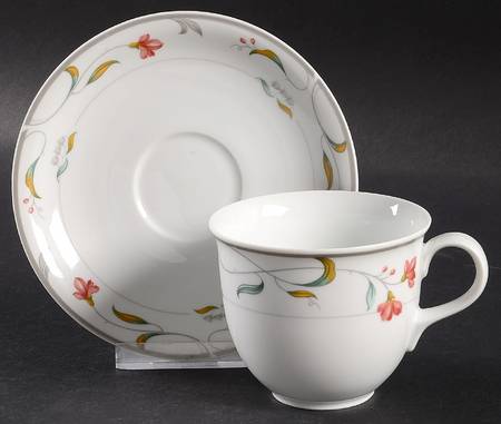Melrose Flat Cup & Saucer Set