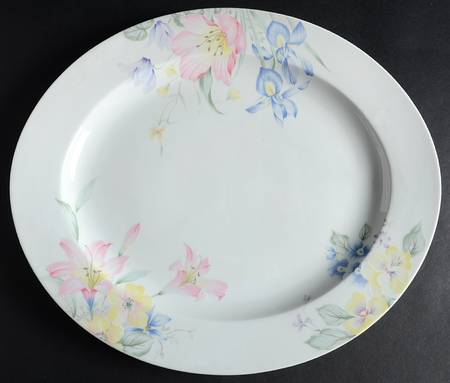 Meadow Vista 13" Oval Serving Platter