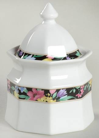 Midnight Garden Sugar Bowl & Lid