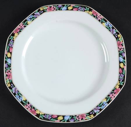Midnight Garden Salad Plate