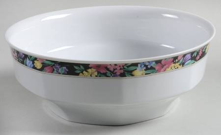 Midnight Garden 8" Round Vegetable Bowl by Christopher Stuart