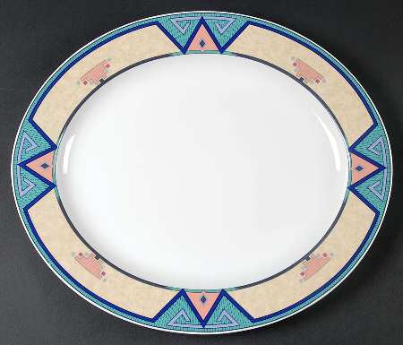 Montero 13" Oval Serving Platter by Christopher Stuart