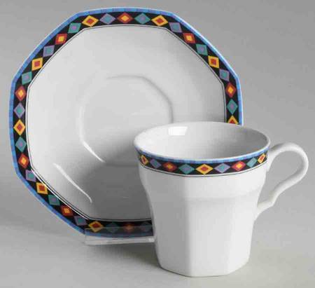 Morocco Flat Cup & Saucer Set