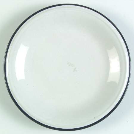 Nocturne White Salad Plate