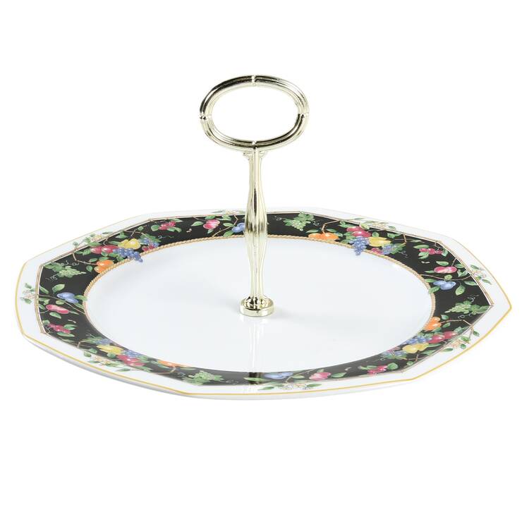 Orchard Park Round Serving Plate with Center Handle (Dp) Hc