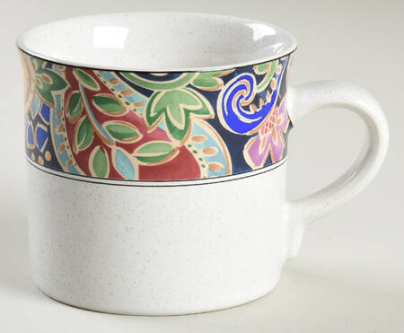 Paisley Mural Flat Cup