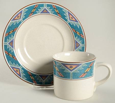 Rio Grande Flat Cup & Saucer Set