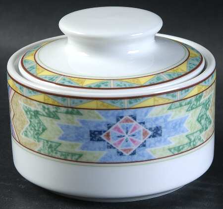 Rising Sun Sugar Bowl & Lid