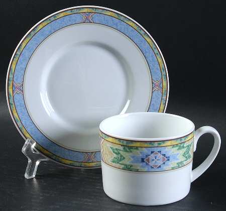 Rising Sun Flat Cup & Saucer Set