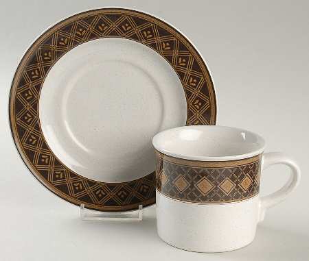 Senegal Flat Cup & Saucer Set