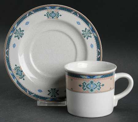 Sierra Vista Flat Cup & Saucer Set