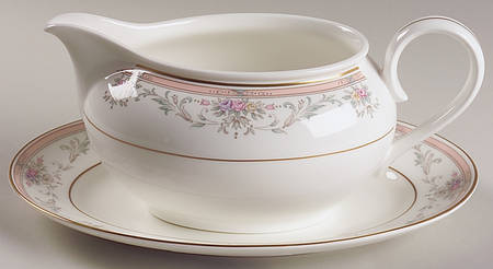 Spring Crest Gravy Boat & Underplate/Relish