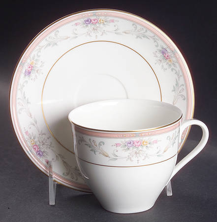 Spring Crest Flat Cup & Saucer Set