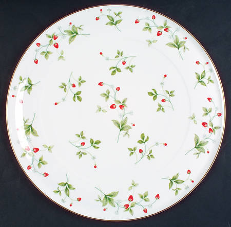 Strawberry Field Cake Plate