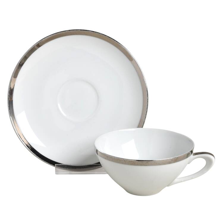 Athene Flat Cup & Saucer Set
