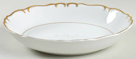 Gold Sharon Coupe Soup Bowl by James Chatelaine